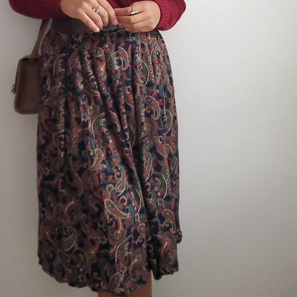 Vintage Paisley Skirt